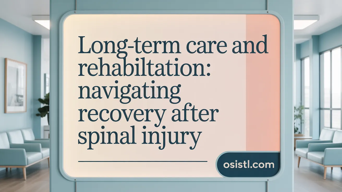 Long-Term Care and Rehabilitation: Navigating Recovery After Spinal Injury