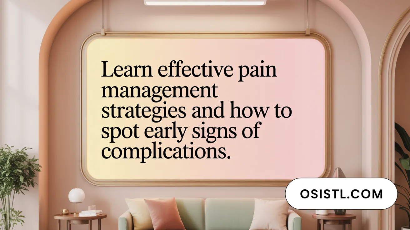 Learn effective pain management strategies and how to spot early signs of complications.