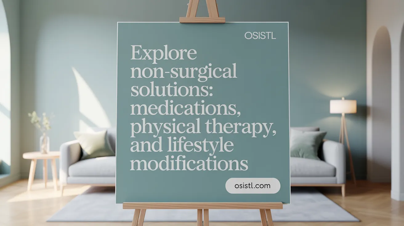 Explore Non-Surgical Solutions: Medications, Physical Therapy, and Lifestyle Modifications