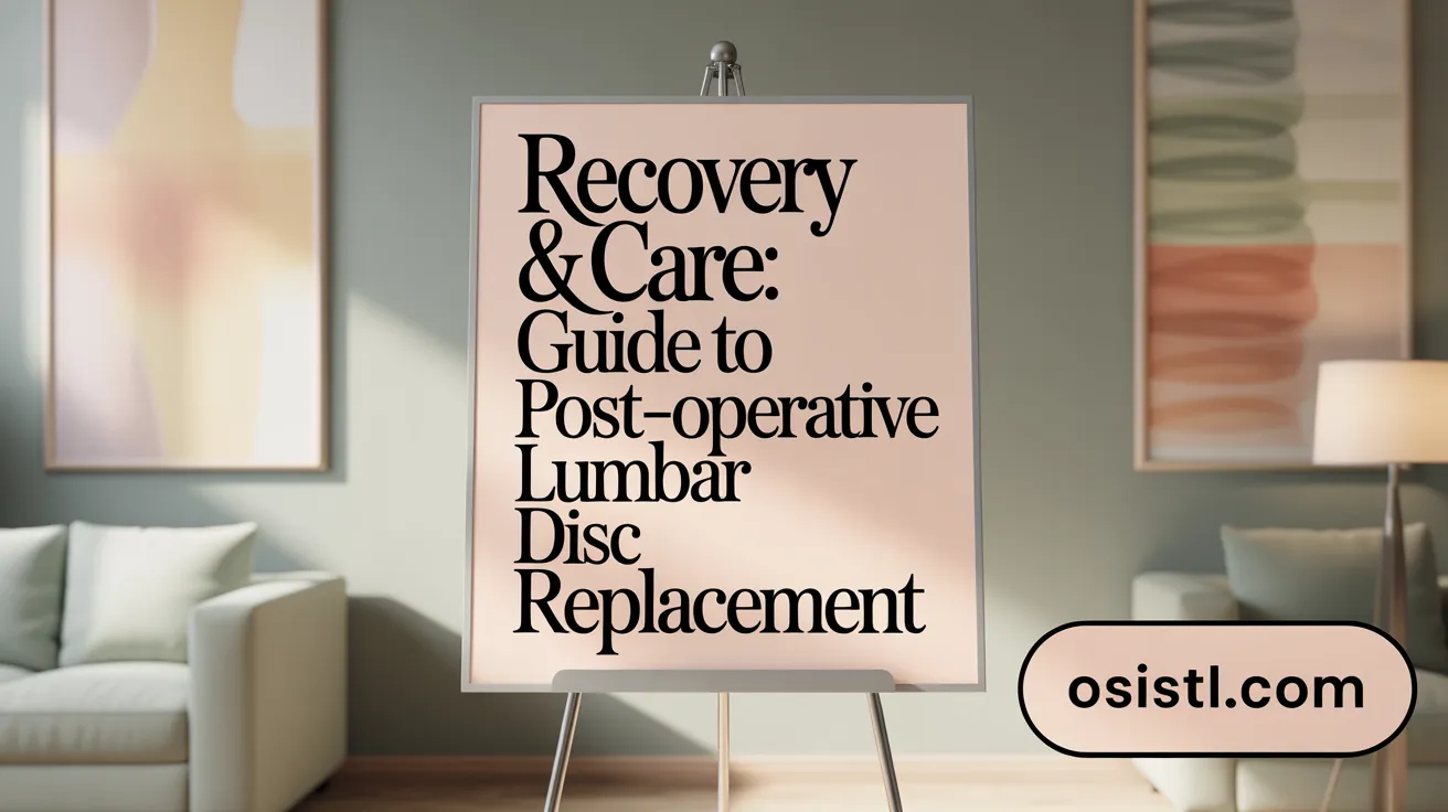 Recovery & Care: Guide to Post-Operative Lumbar Disc Replacement