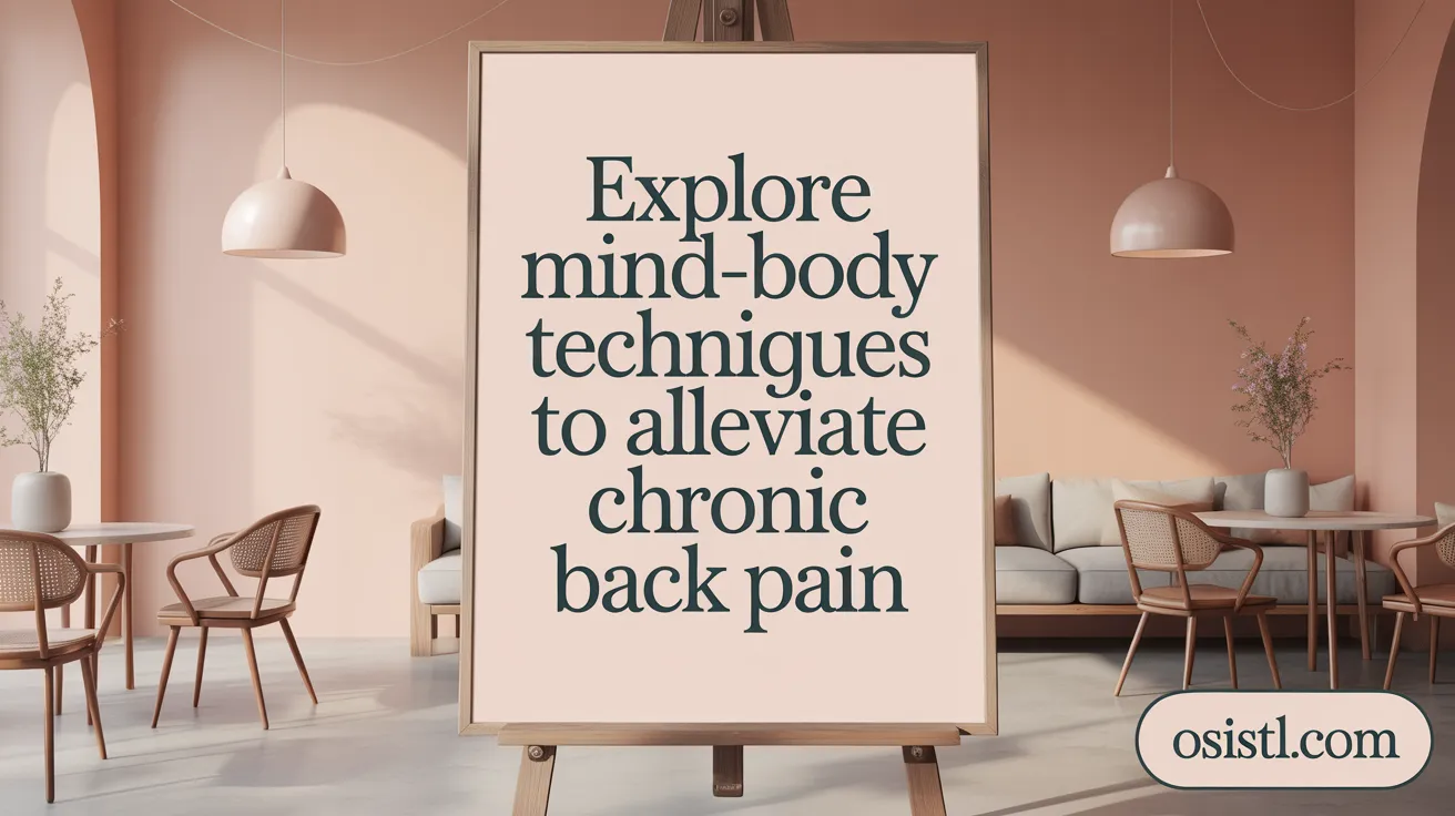 Explore Mind-Body Techniques to Alleviate Chronic Back Pain
