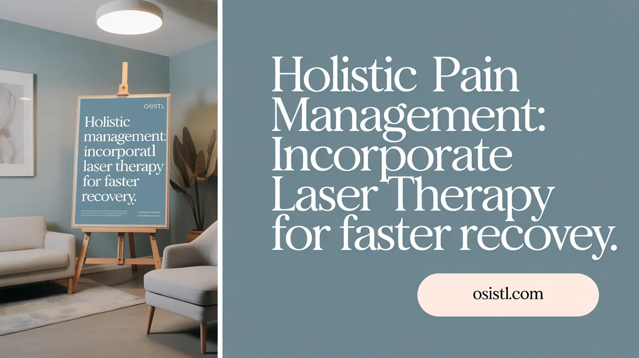 Holistic Pain Management: Incorporate Laser Therapy for Faster Recovery
