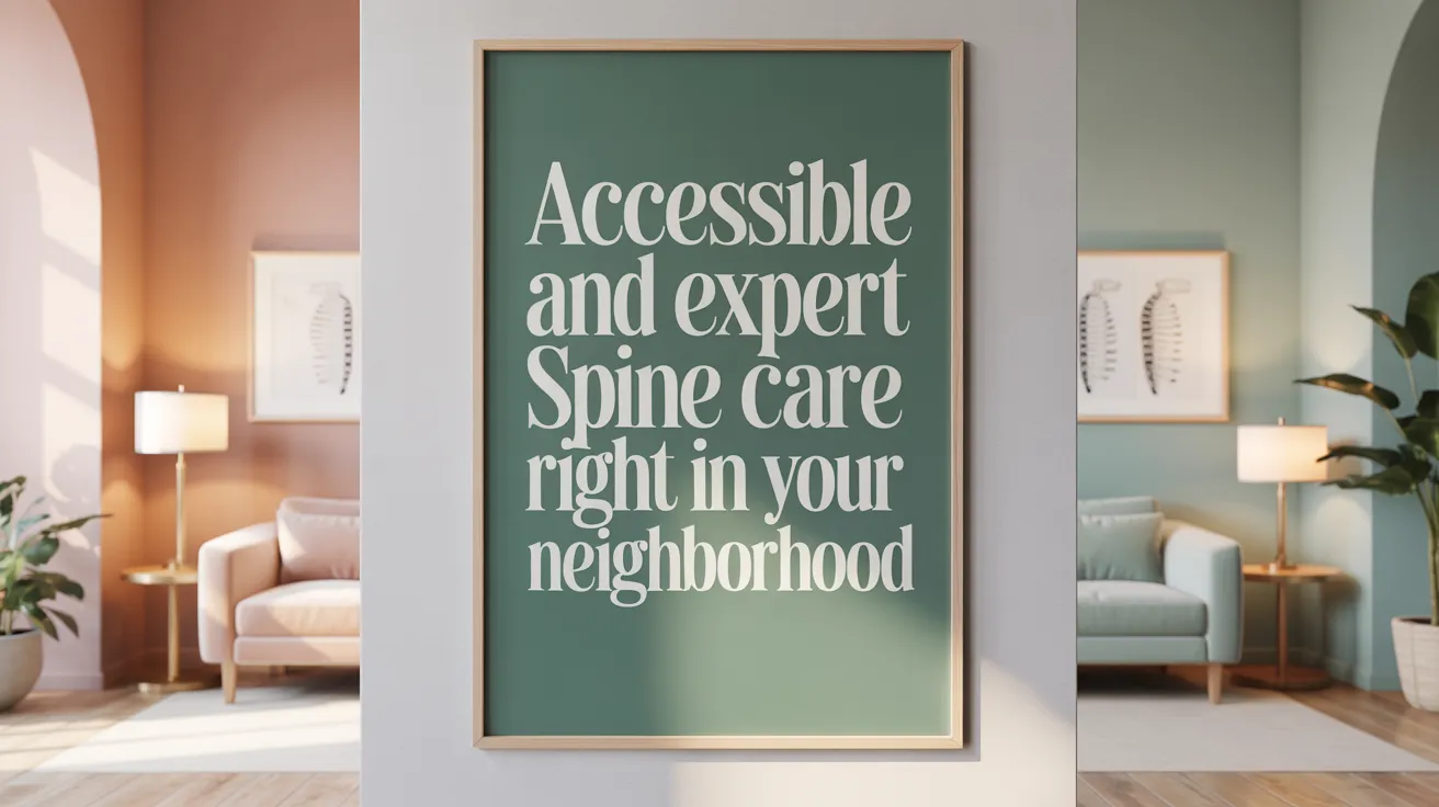 Accessible and Expert Spine Care Right in Your Neighborhood