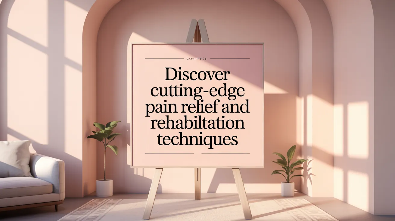 Discover Cutting-Edge Pain Relief and Rehabilitation Techniques