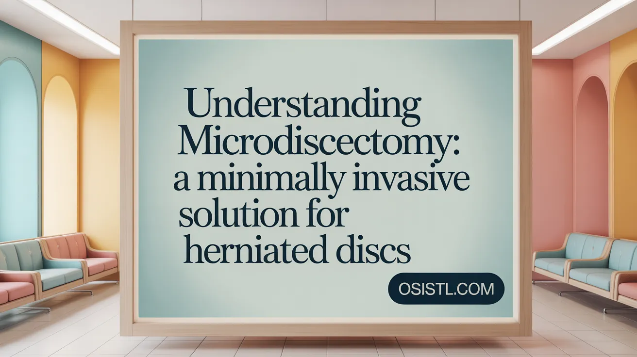 Understanding Microdiscectomy: A Minimally Invasive Solution for Herniated Discs