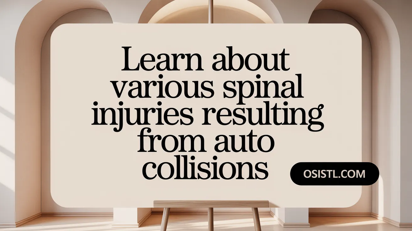 Learn About Various Spinal Injuries Resulting from Auto Collisions