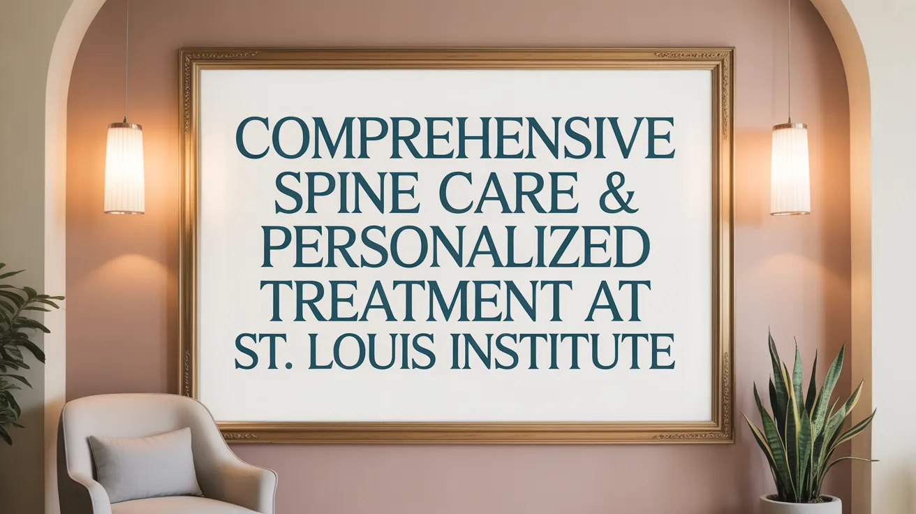 Comprehensive Spine Care & Personalized Treatment at St. Louis Institute