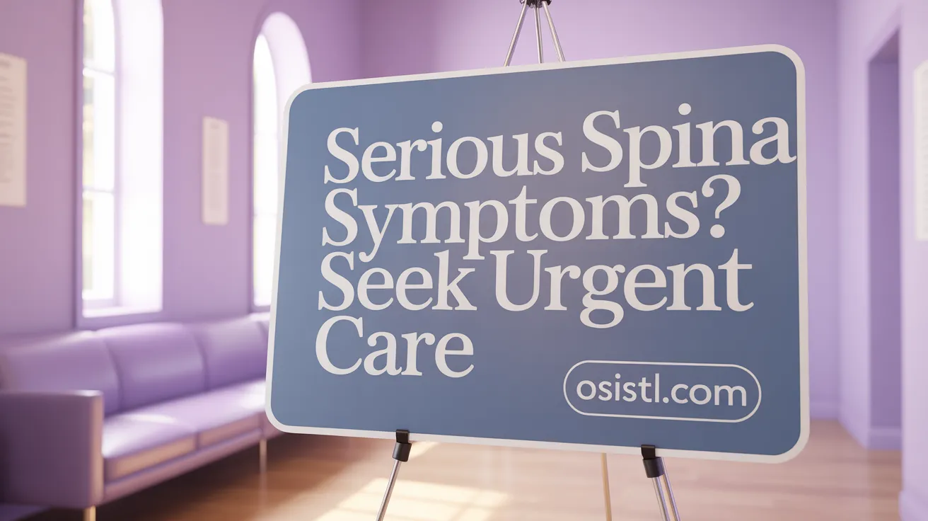 Serious Spinal Symptoms? Seek Urgent Care