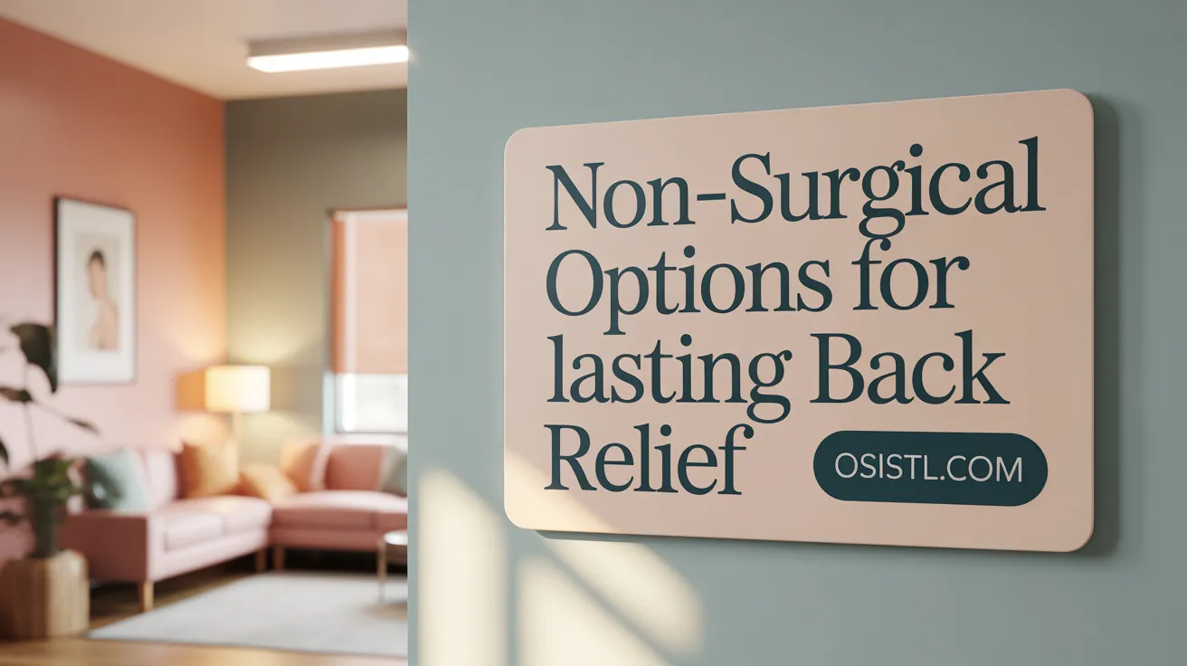 Non-Surgical Options for Lasting Back Pain Relief
