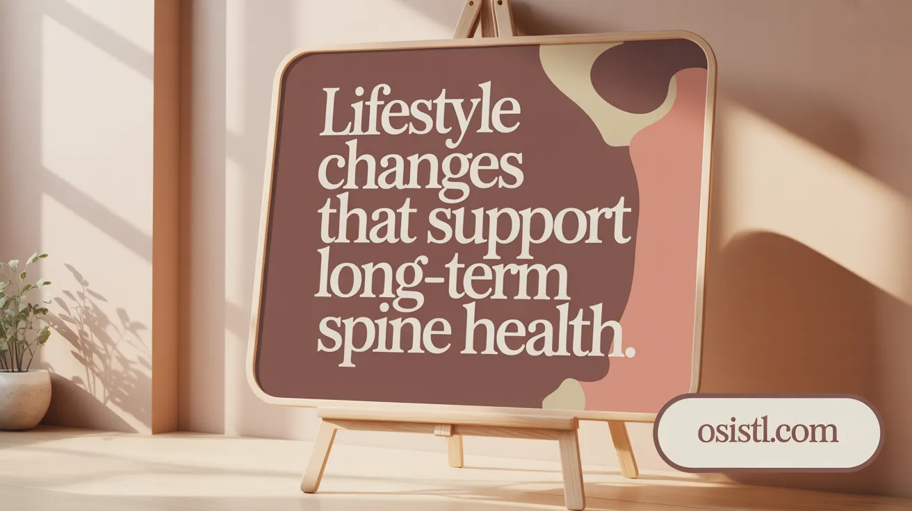 Lifestyle Changes that Support Long-Term Spine Health