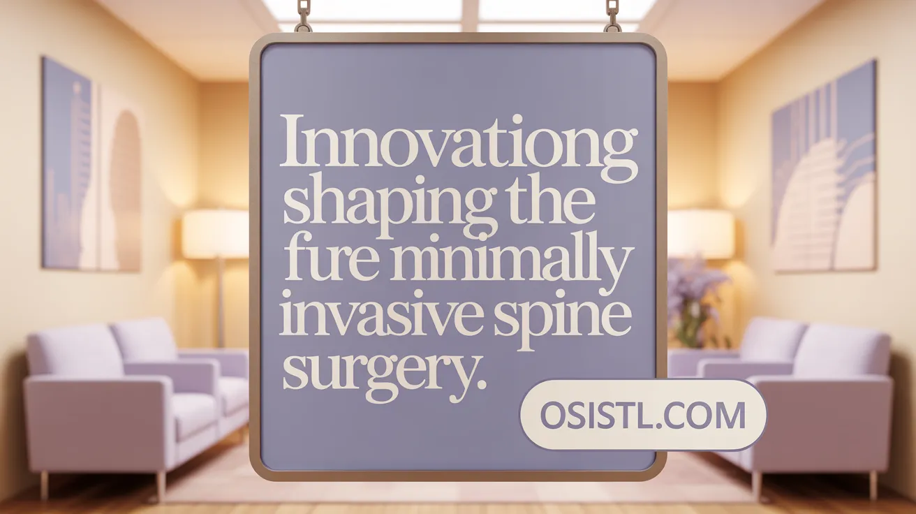 Innovations Shaping the Future of Minimally Invasive Spine Surgery