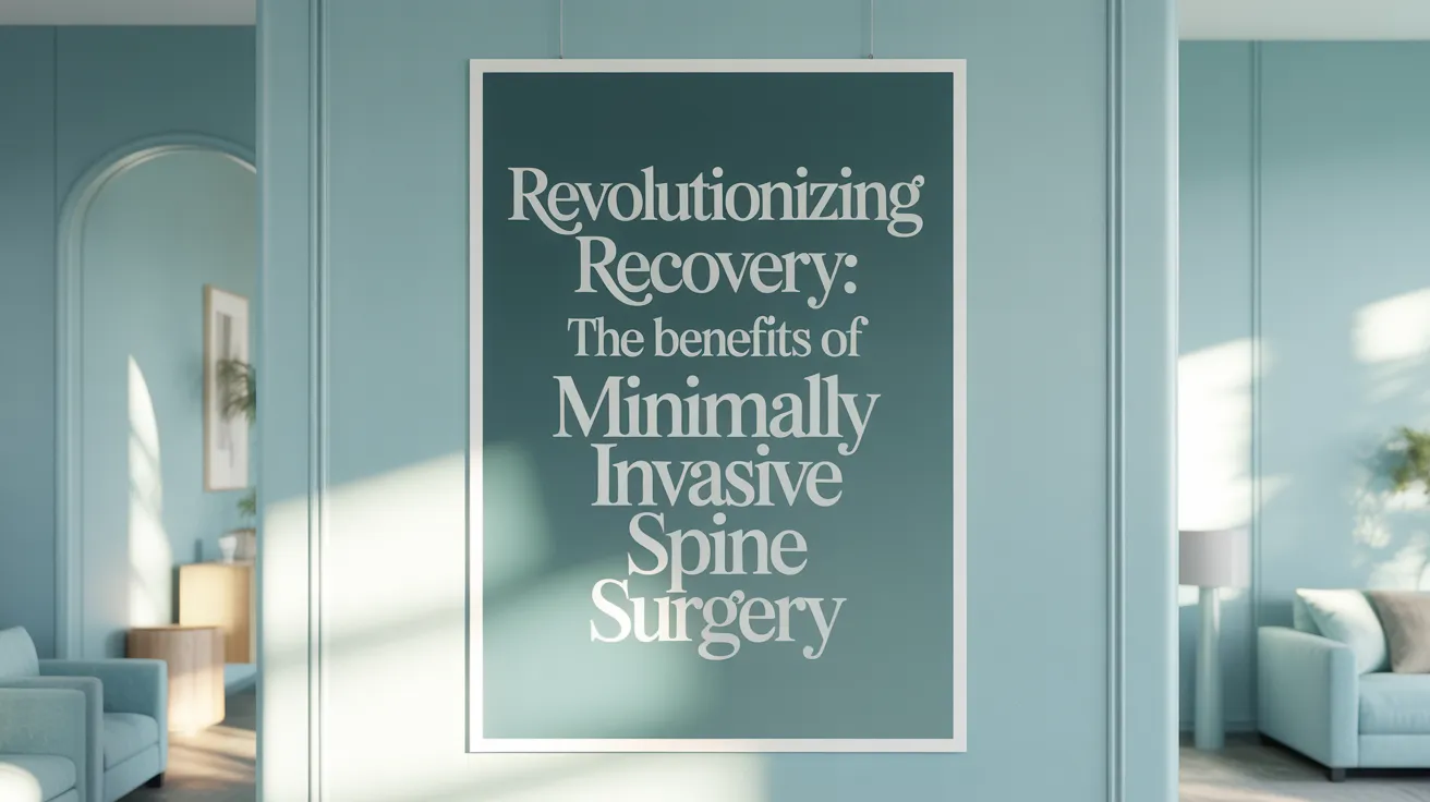 Revolutionizing Recovery: The Benefits of Minimally Invasive Spine Surgery