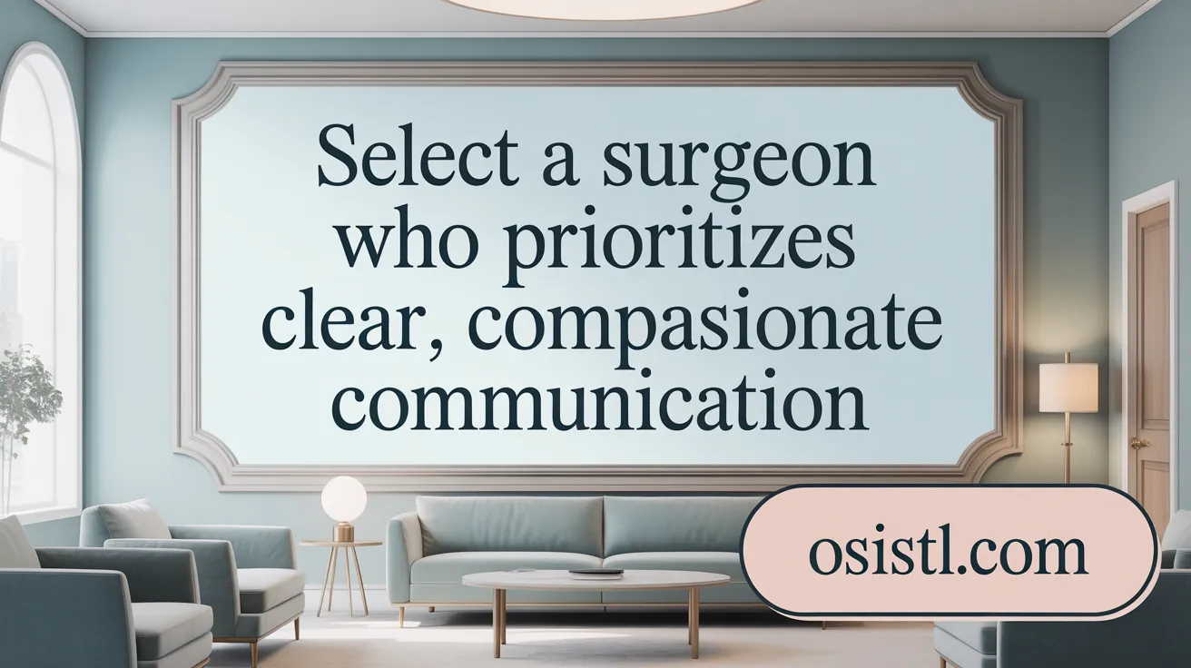 Select a Surgeon Who Prioritizes Clear, Compassionate Communication