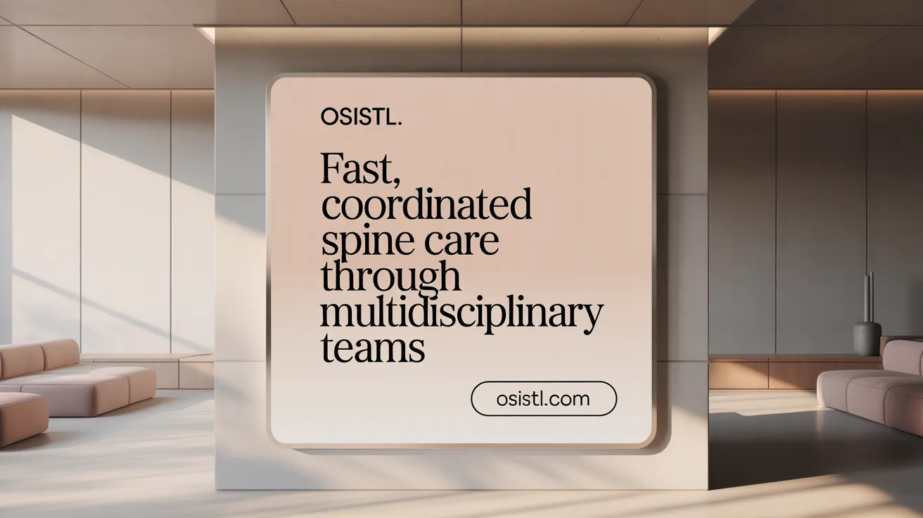 Fast, Coordinated Spine Care Through Multidisciplinary Teams