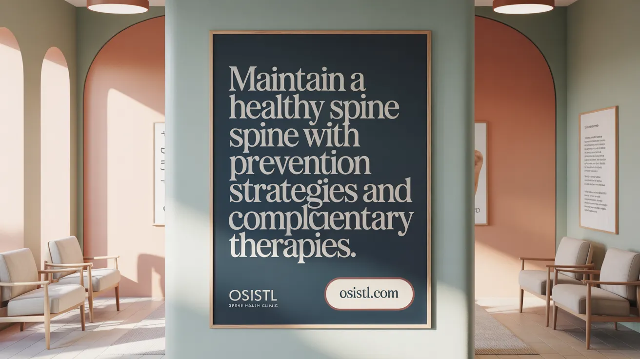 Maintain a healthy spine with prevention strategies and complementary therapies.