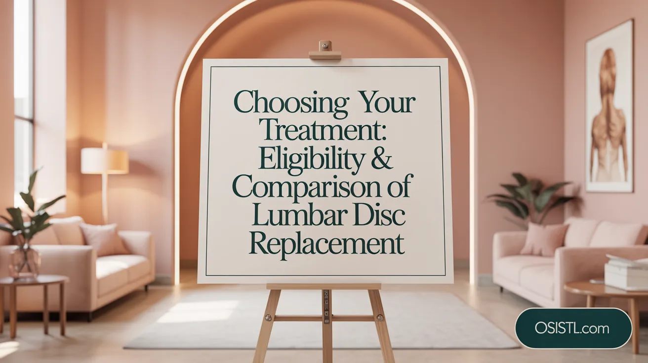 Choosing Your Treatment: Eligibility & Comparison of Lumbar Disc Replacement