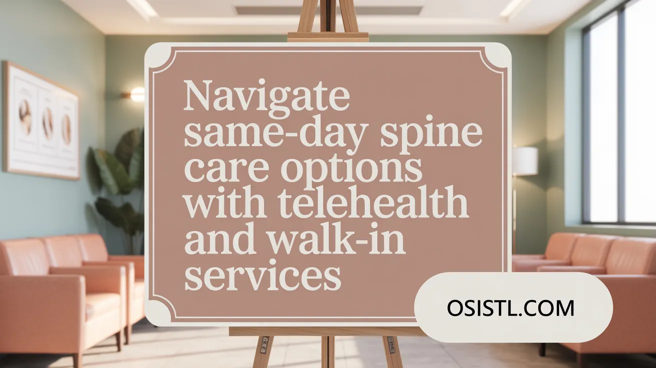 Navigate Same-Day Spine Care Options with Telehealth and Walk-In Services