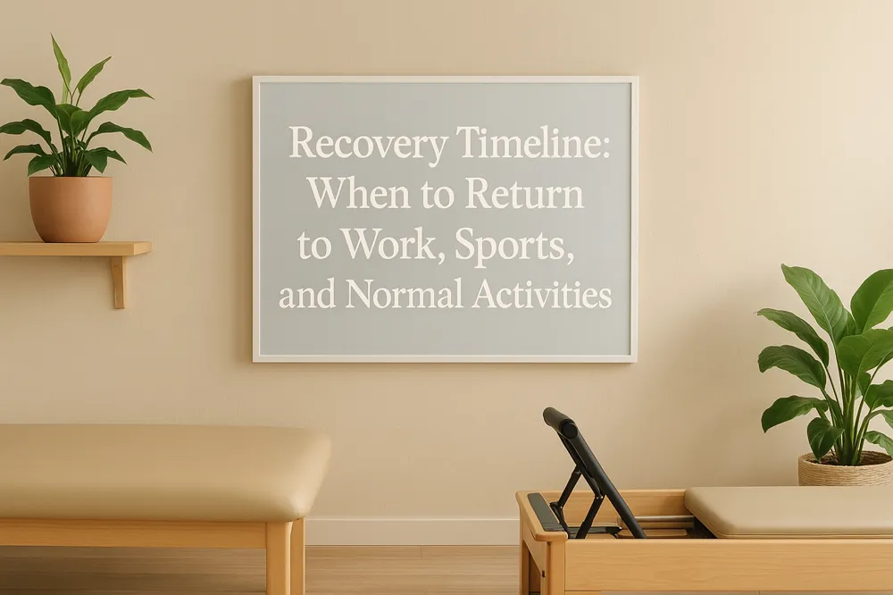 Recovery Timeline: When to Return to Work, Sports, and Normal Activities