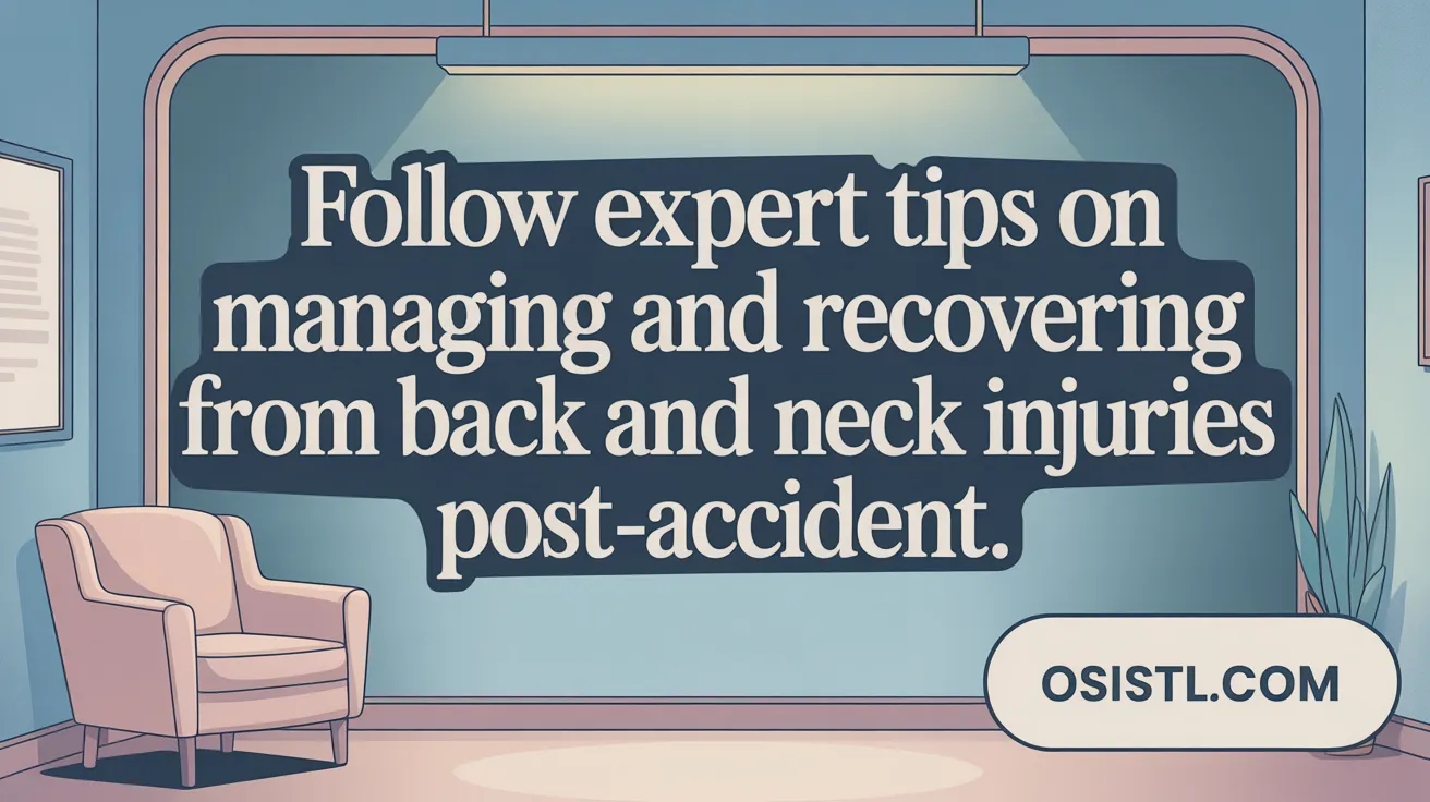 Follow expert tips on managing and recovering from back and neck injuries post-accident.