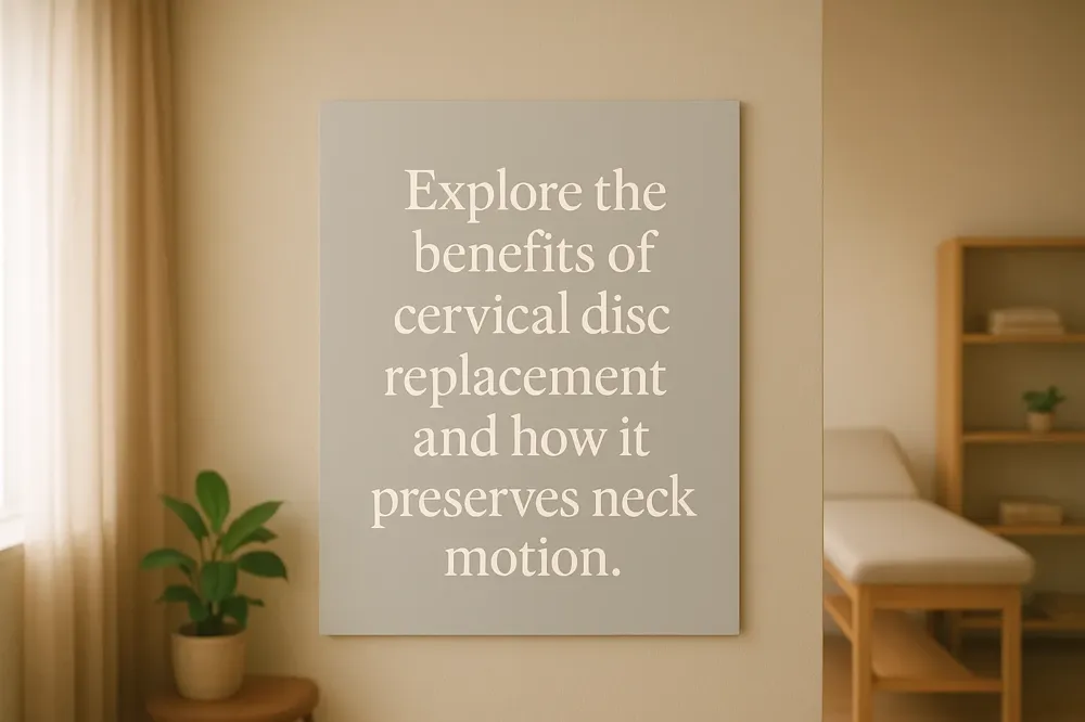 Explore the benefits of cervical disc replacement and how it preserves neck motion.
