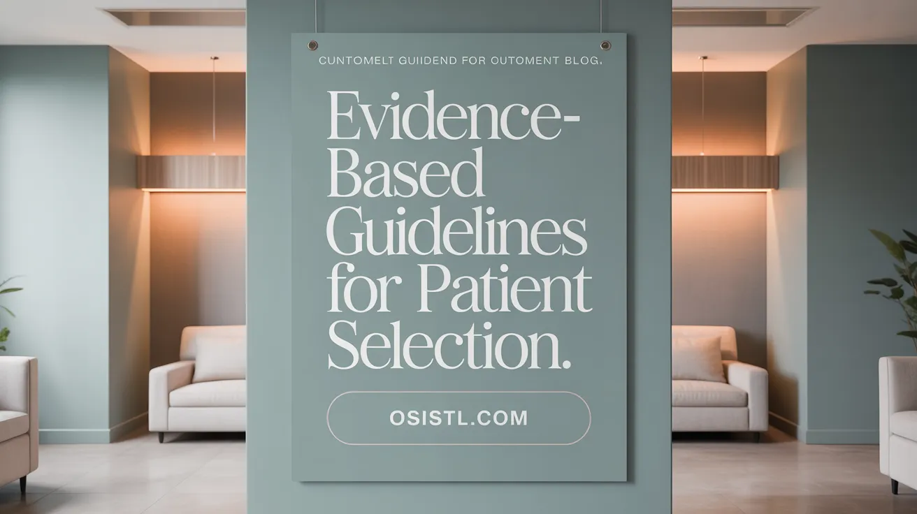 Evidence-Based Guidelines for Patient Selection