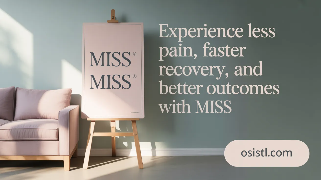 Experience Less Pain, Faster Recovery, and Better Outcomes with MISS