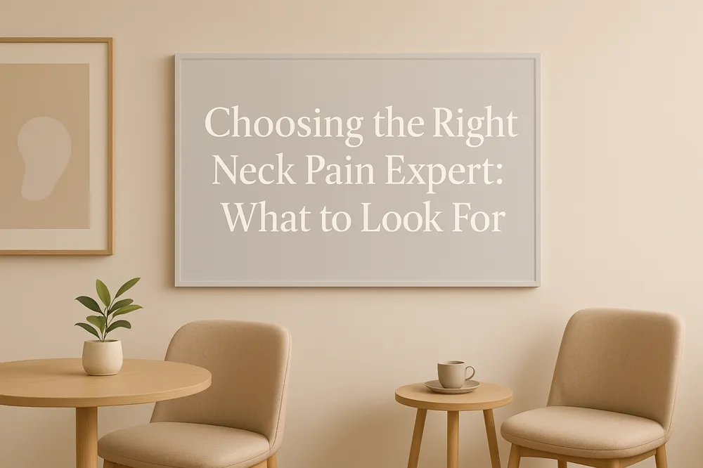 Choosing the Right Neck Pain Expert: What to Look For