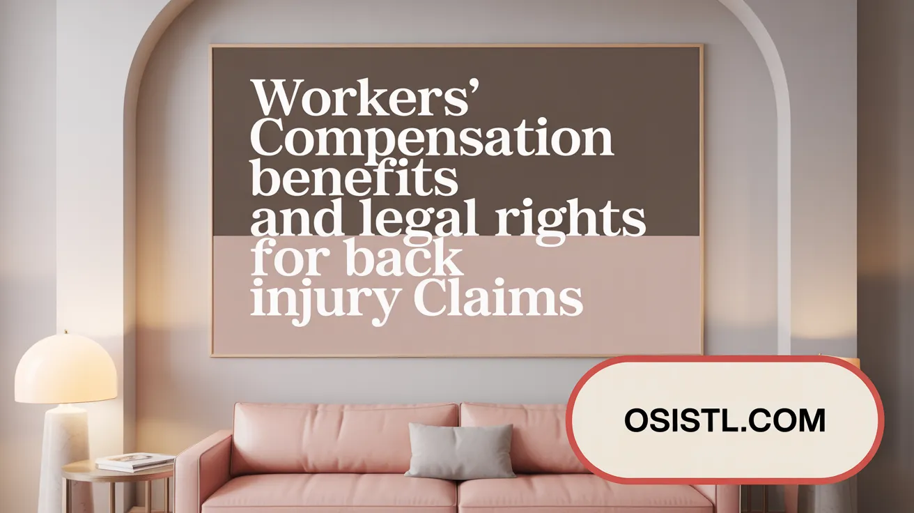 Workers' Compensation Benefits and Legal Rights for Back Injury Claims