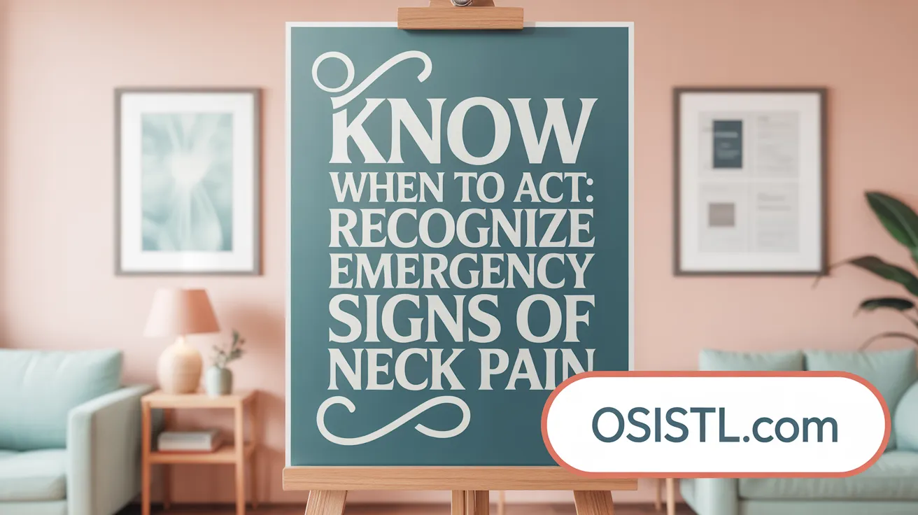 Know When to Act: Recognize Emergency Signs of Neck Pain
