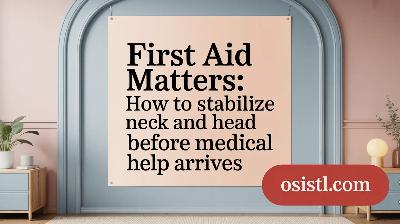 First Aid Matters: How to Stabilize Neck and Head Before Medical Help Arrives