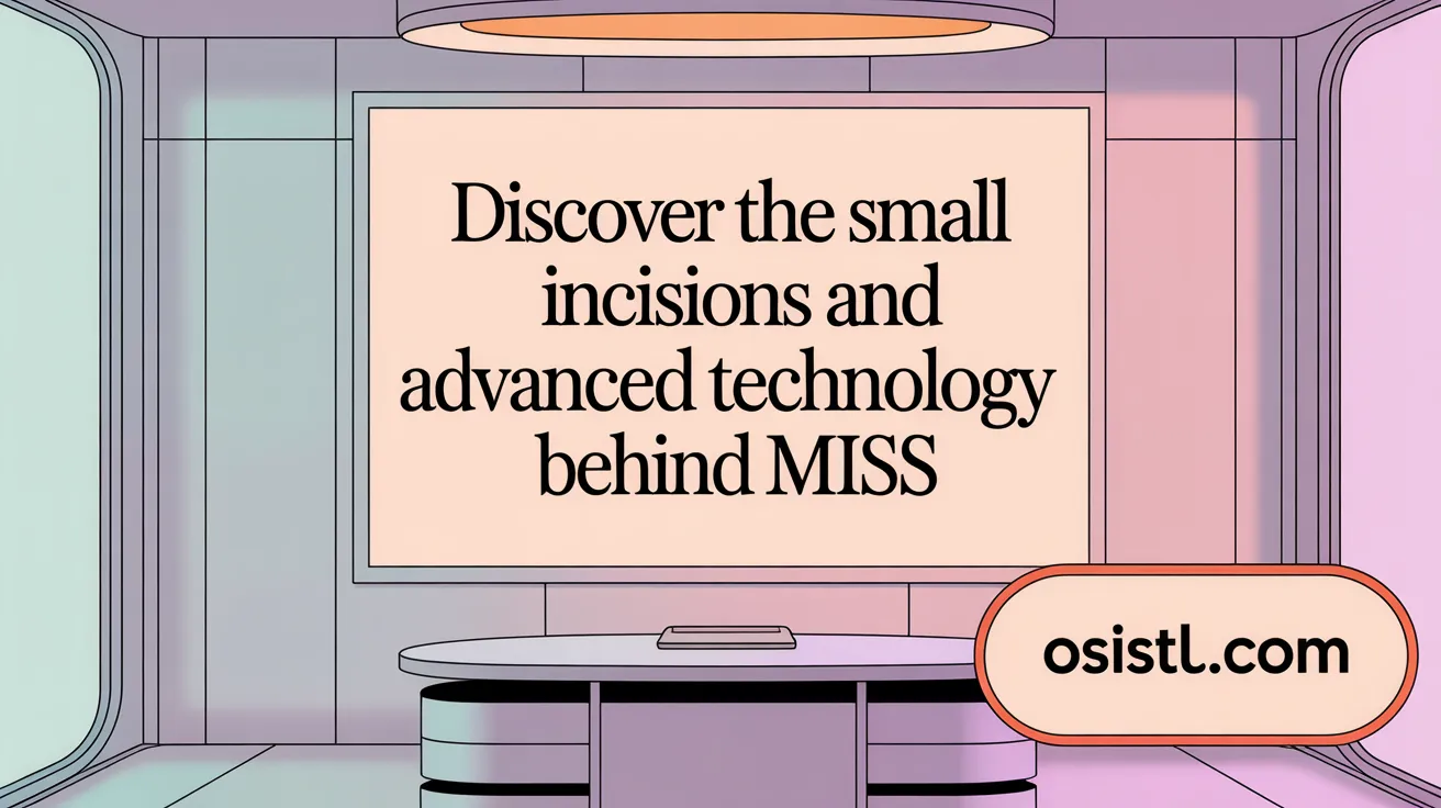 Discover the Small Incisions and Advanced Technology Behind MISS
