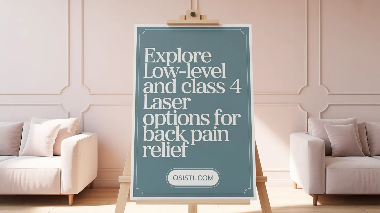 Explore Low-Level and Class 4 Laser Options for Back Pain Relief