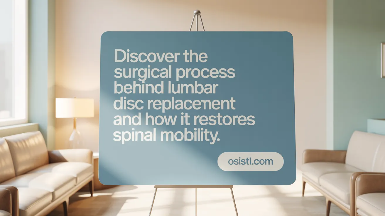 Discover the surgical process behind lumbar disc replacement and how it restores spinal mobility.