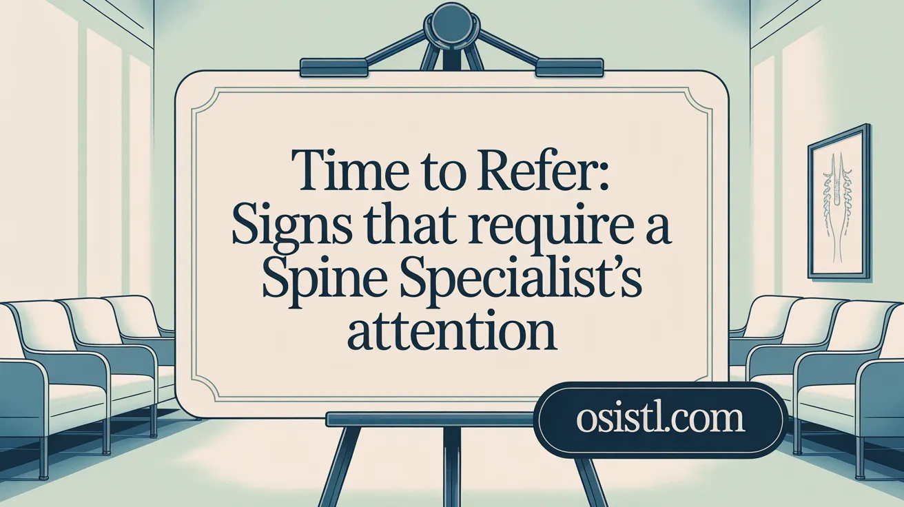 Time to Refer: Signs That Require a Spine Specialist’s Attention