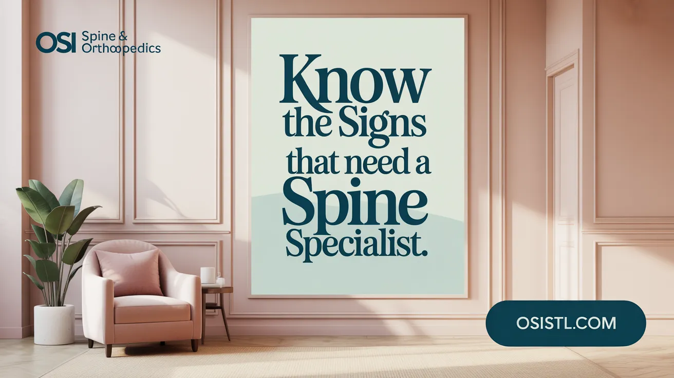 Know the Signs That Need a Spine Specialist