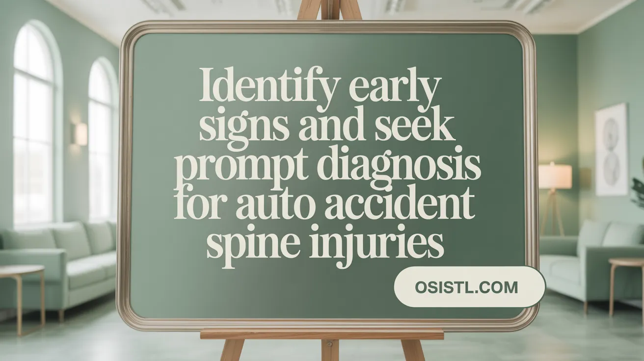 Identify Early Signs and Seek Prompt Diagnosis for Auto Accident Spine Injuries