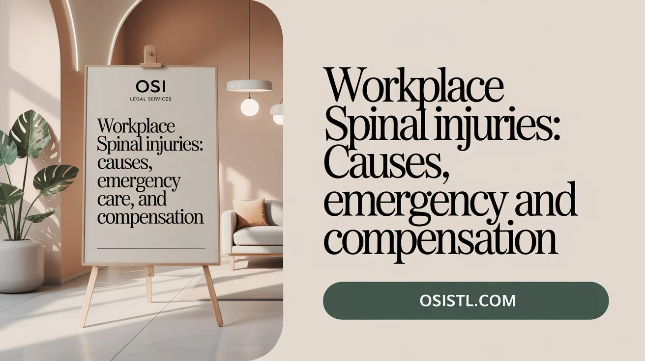 Workplace Spinal Injuries: Causes, Emergency Care, and Compensation