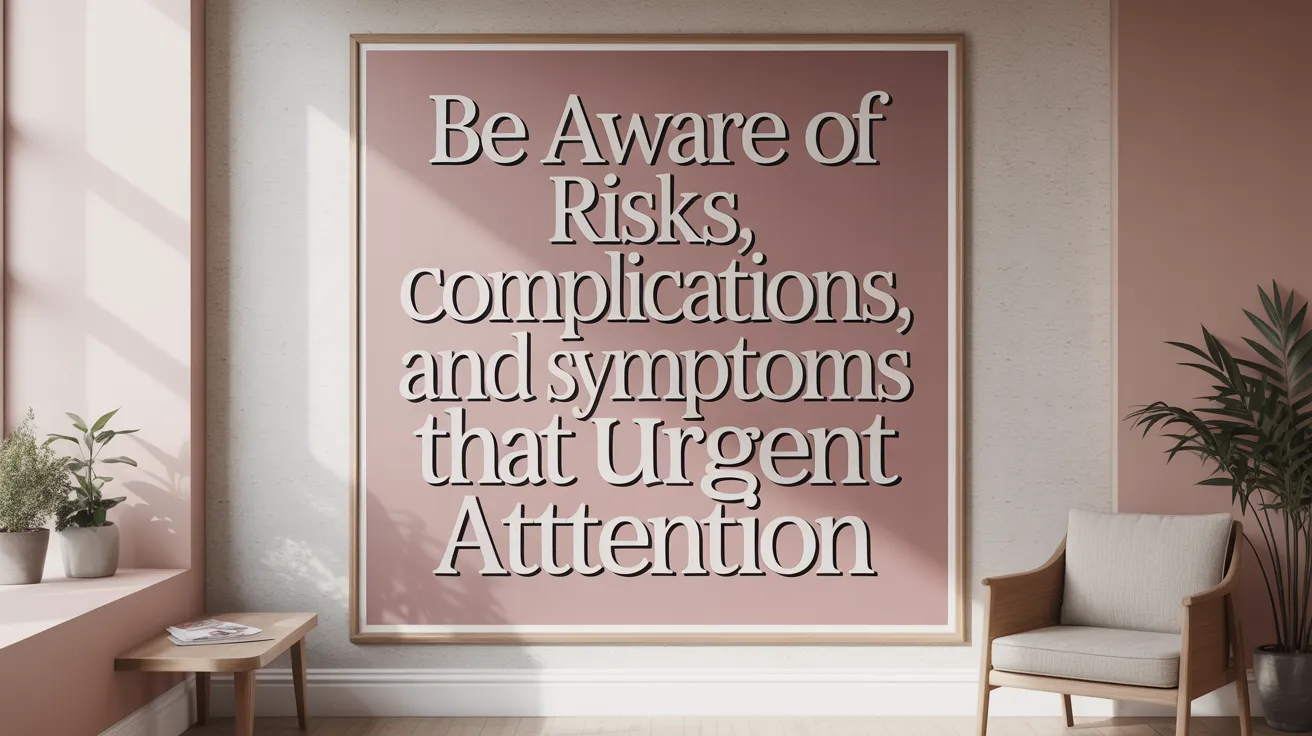 Be Aware of Risks, Complications, and Symptoms That Need Urgent Attention