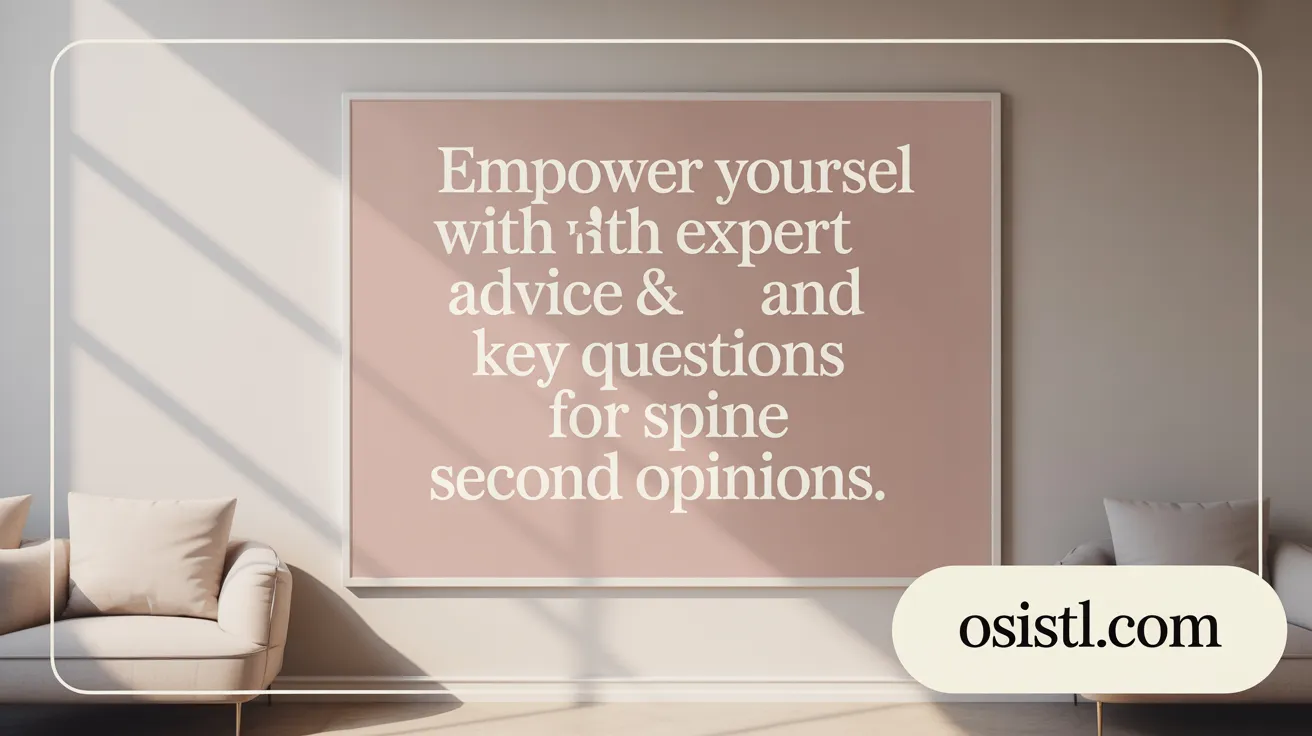 Empower Yourself with Expert Advice and Key Questions for Spine Second Opinions