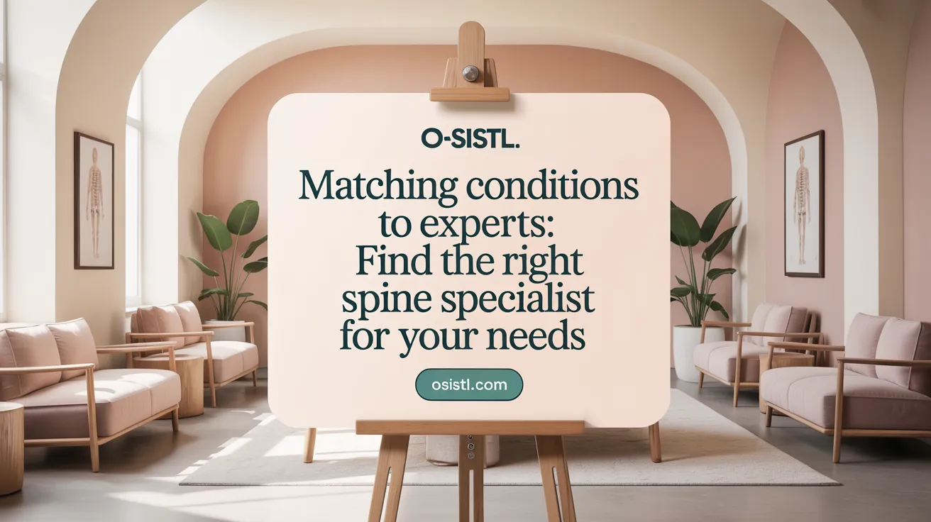 Matching Conditions to Experts: Find the Right Spine Specialist for Your Needs
