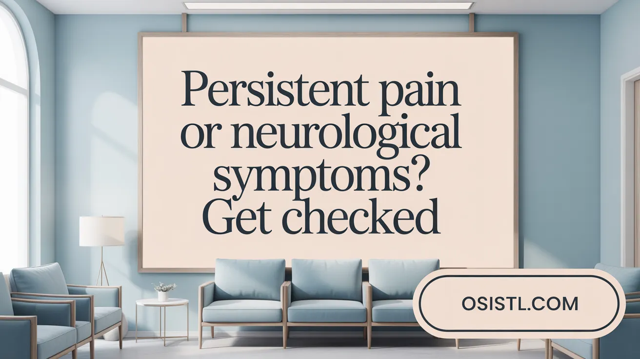 Persistent Pain or Neurological Symptoms? Get Checked