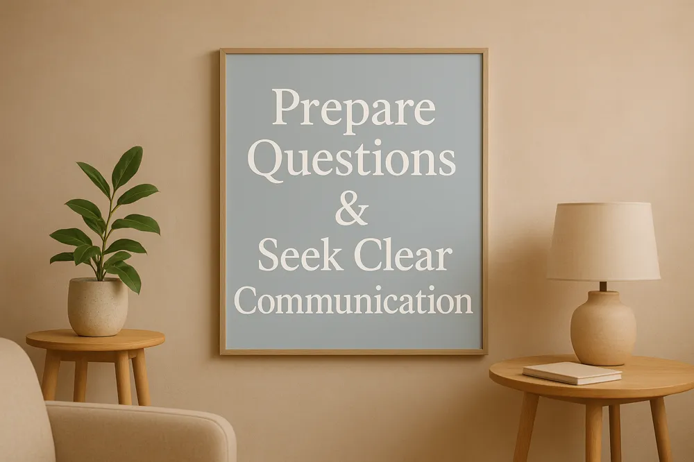 Prepare Questions & Seek Clear Communication