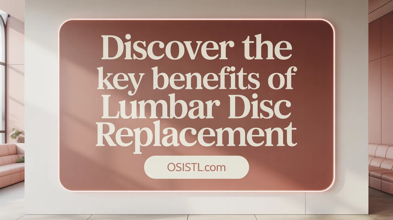 Discover the Key Benefits of Lumbar Disc Replacement
