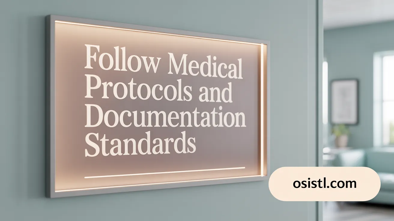 Follow Medical Protocols and Documentation Standards