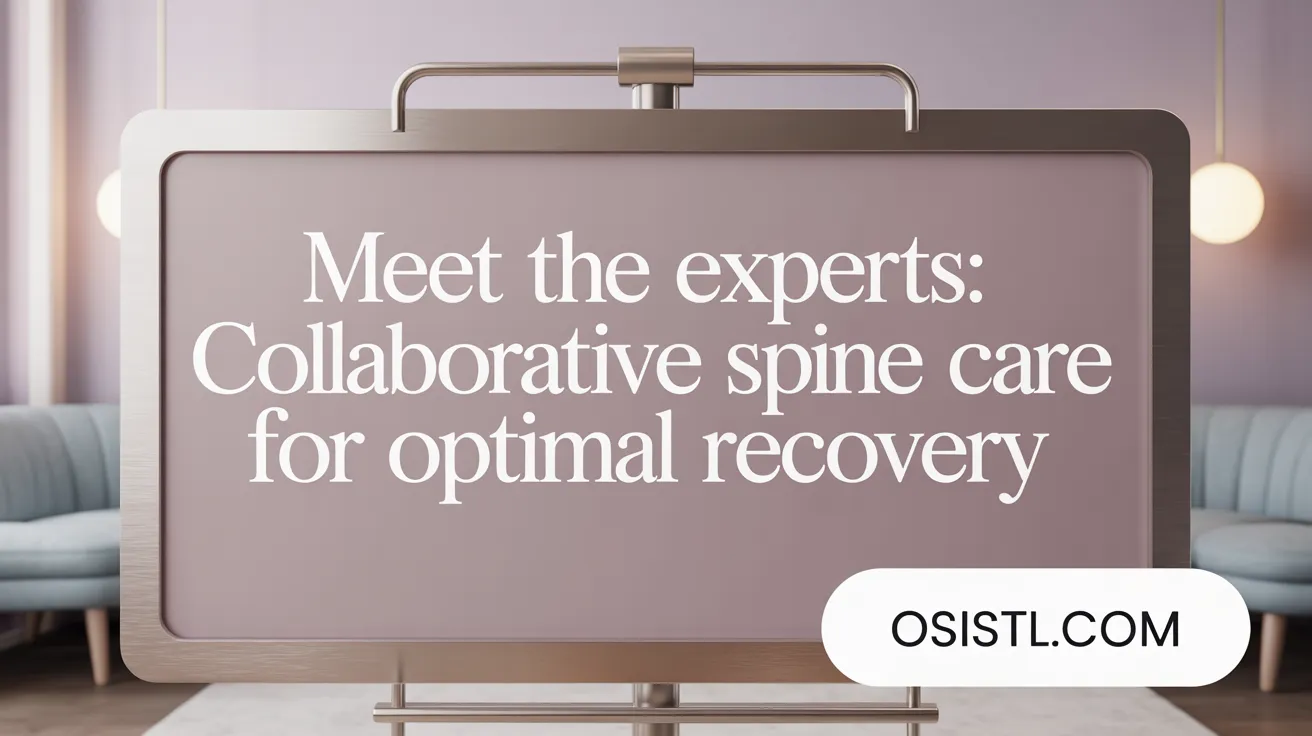 Meet the Experts: Collaborative Spine Care for Optimal Recovery