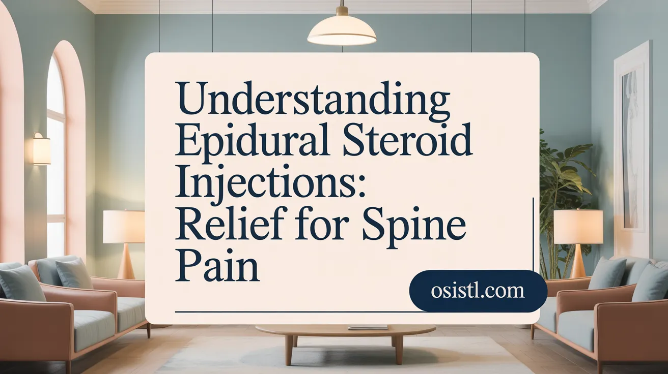 Understanding Epidural Steroid Injections: Relief for Spine Pain