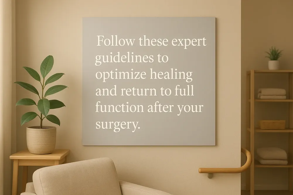 Follow these expert guidelines to optimize healing and return to full function after your surgery.