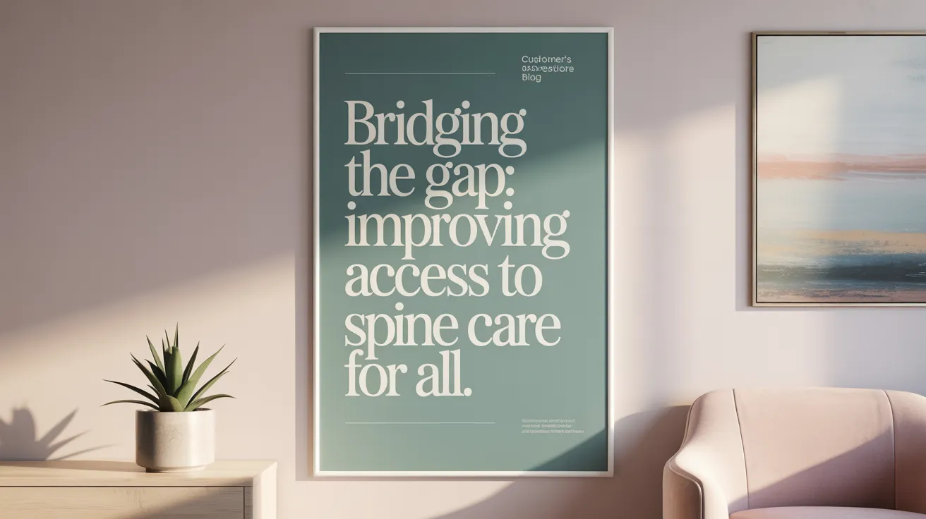 Bridging the Gap: Improving Access to Spine Care for All