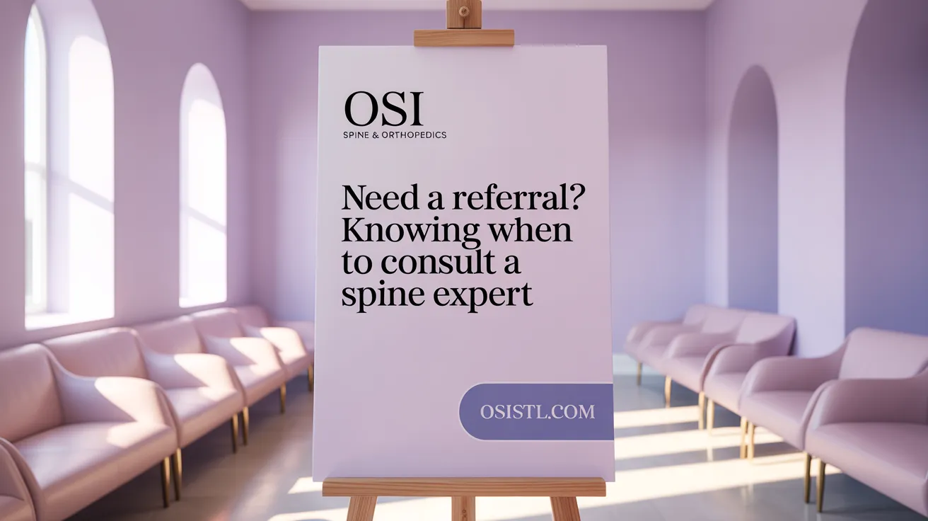 Need a Referral? Knowing When to Consult a Spine Expert