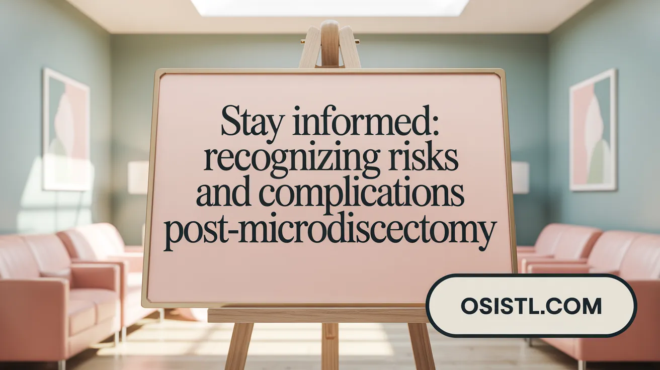 Stay Informed: Recognizing Risks and Complications Post-Microdiscectomy